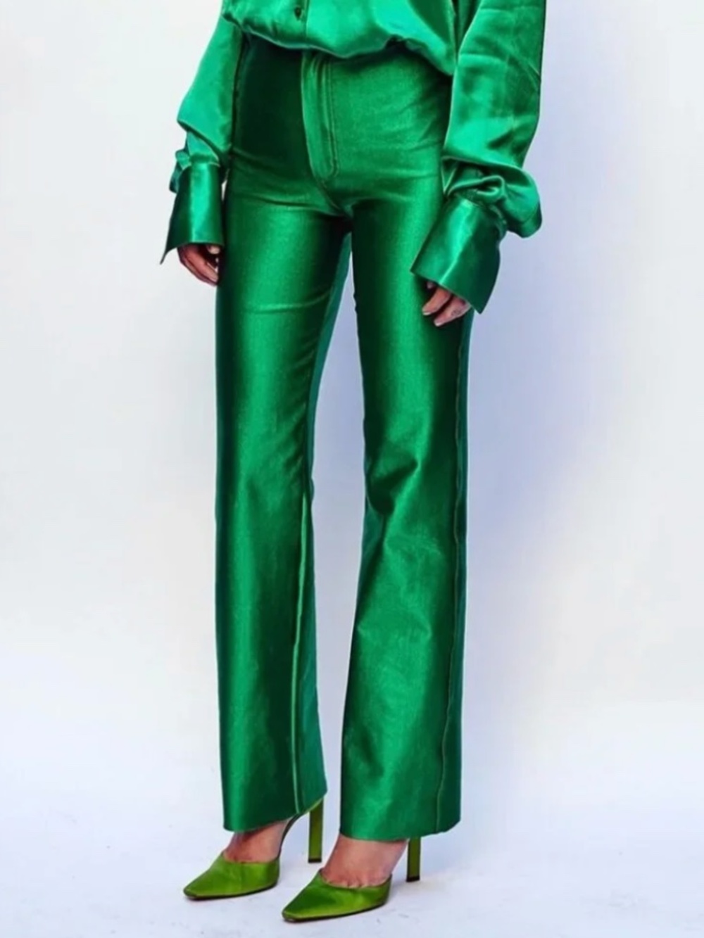 Rezek Studio Hustle Pant in Emerald Green Gem Small